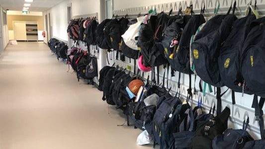 Bag Hooks For Schools, Bag Hooks in School Corridor